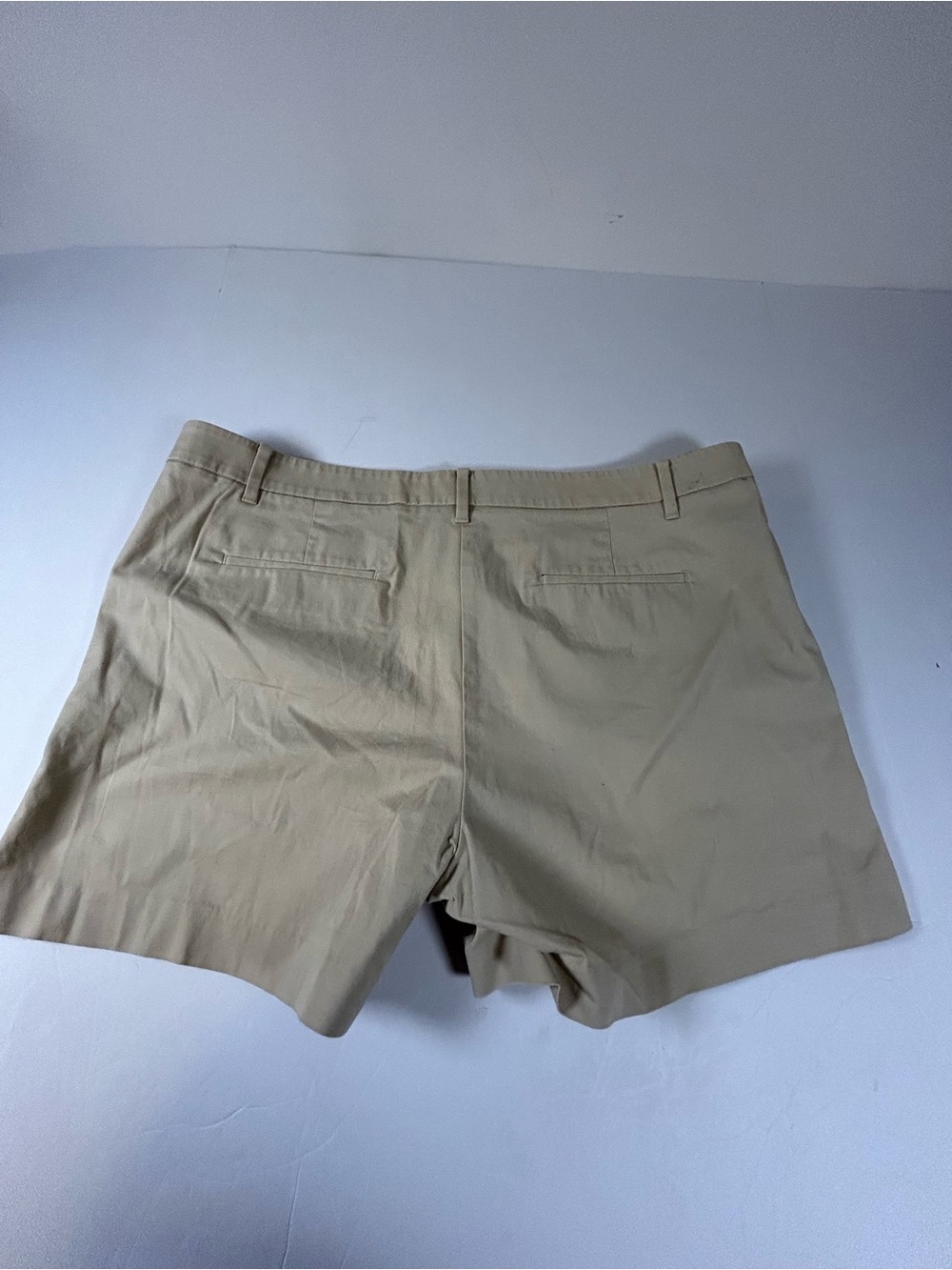 Ann Taylor Khaki Tailored Bermuda Shorts - Picture 5 of 8
